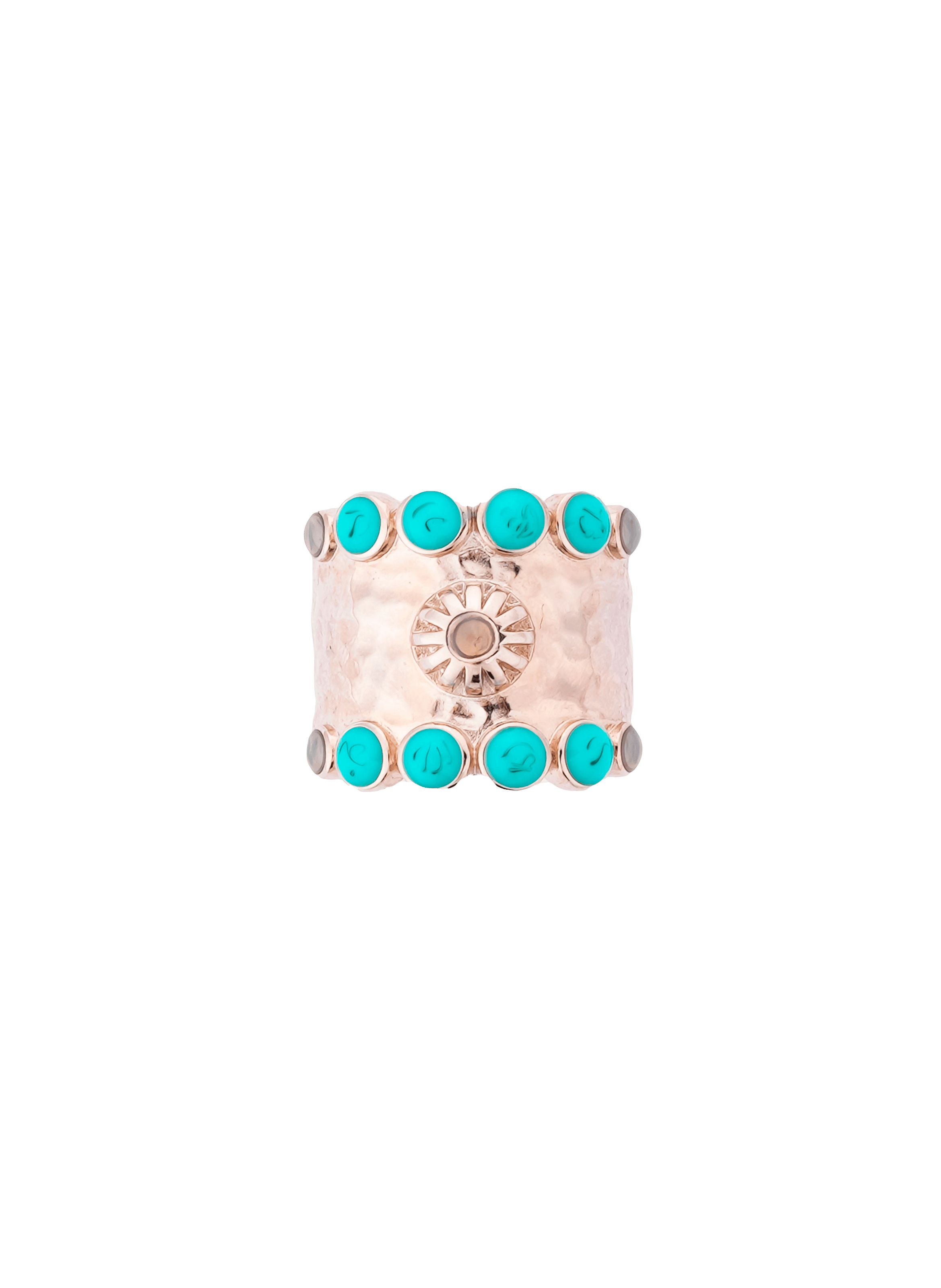 FERNANDO - Bague ajustable en laiton argenté | Argent