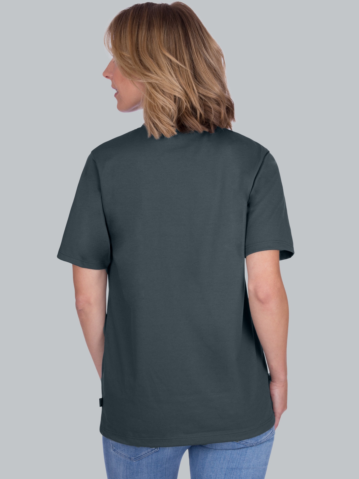 T-Shirt DELUXE Baumwolle Anthrazit