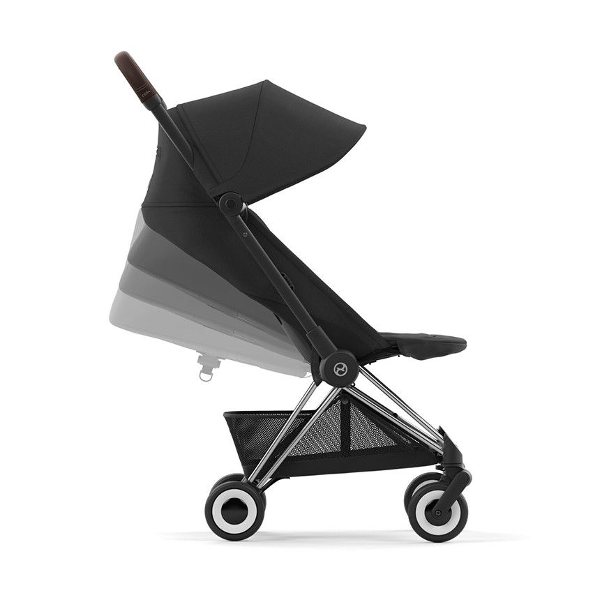 Poussette ultra-compacte Coya chrome/sepia black - Ecru