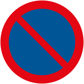 Pickup bord parkeerverbod Ø 30 cm