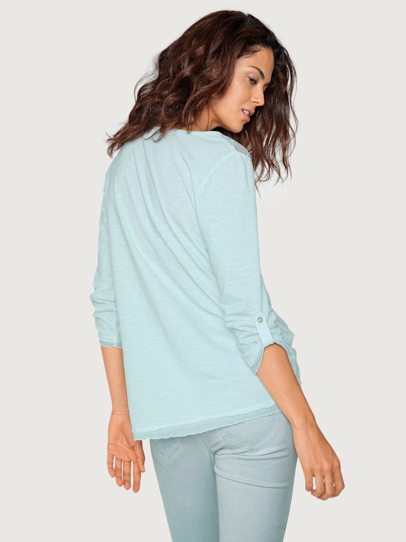 T-shirt imprimé aspect patchwork tendance