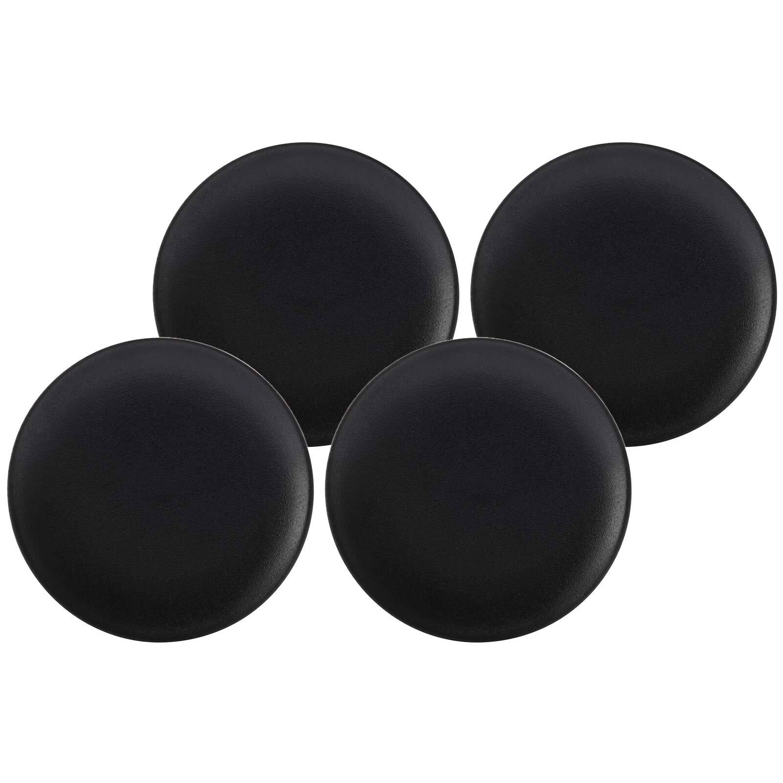 Maxwell & Williams Speiseteller Caviar Black ø 27 cm 4er Set