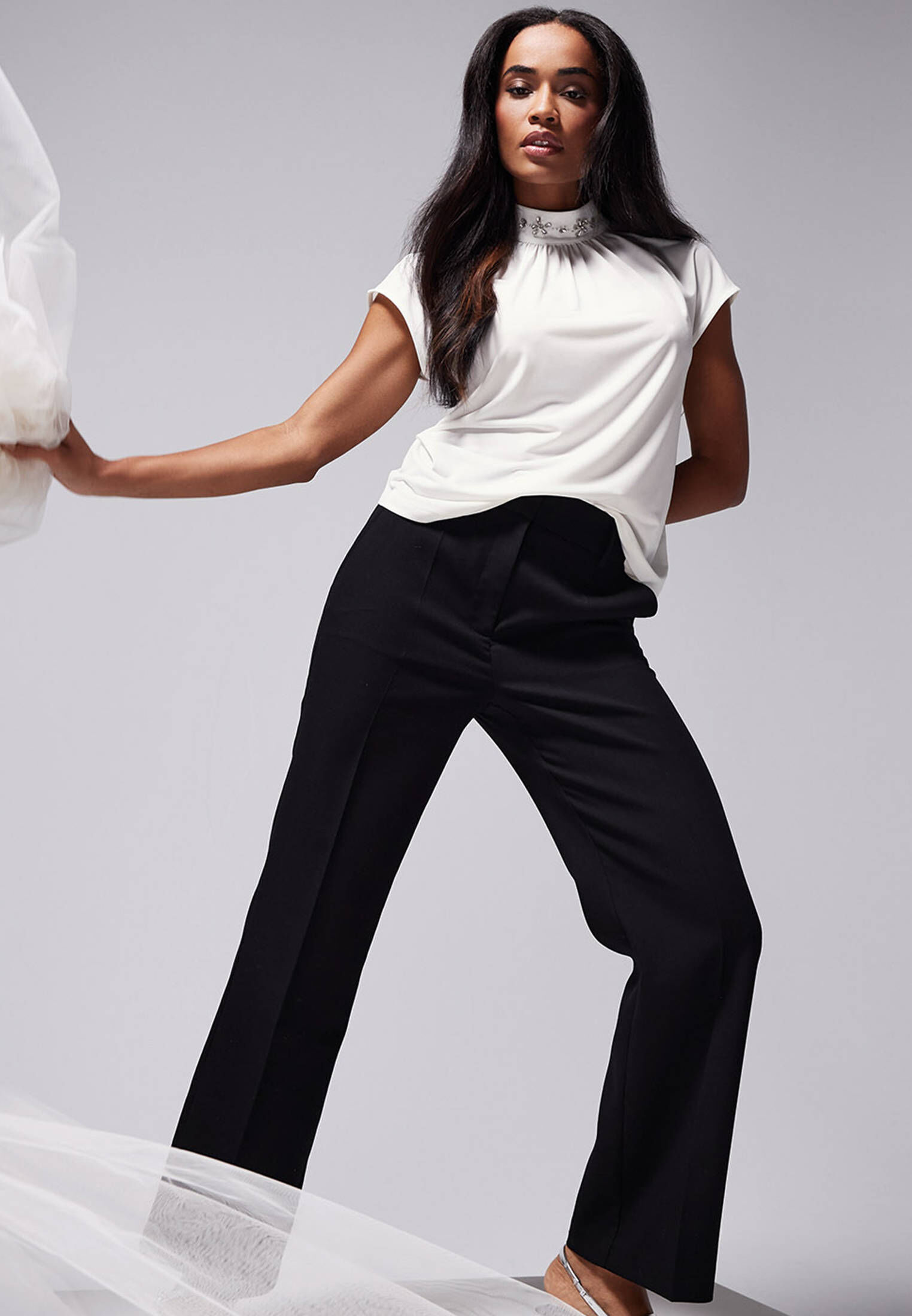 zero| Damen Stoffhose