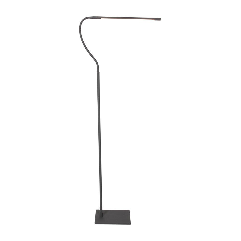 LED vloerlamp Serpent in zwart, 6W, 600lm