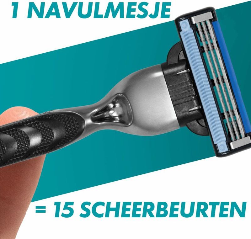 Gillette Mach 3 - Scheersysteem en 3 Scheermesjes