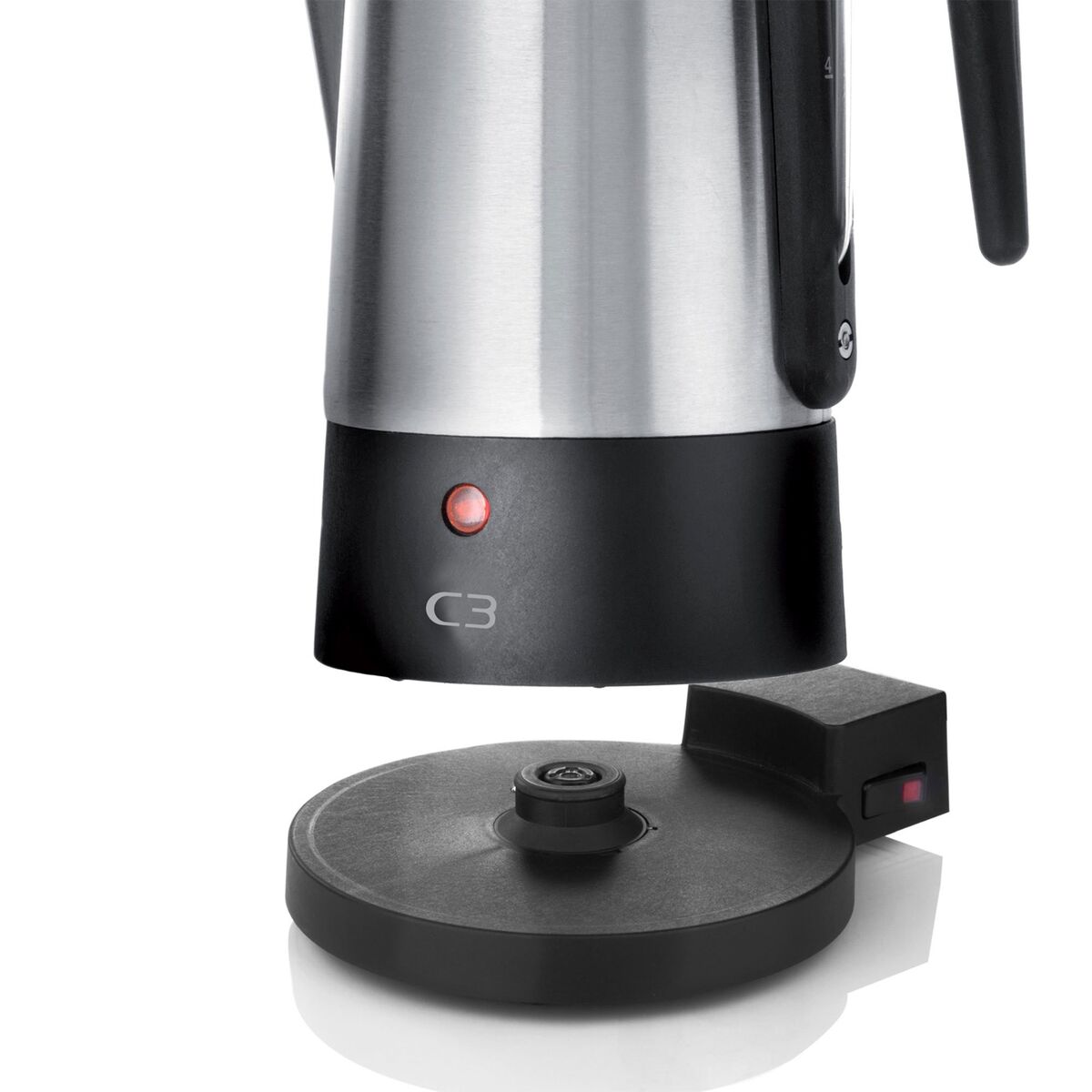 Design perkolator 6 kopper, rustfritt stål