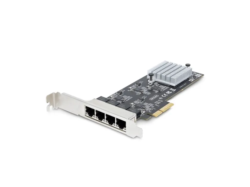 StarTech.com 4-Port 2.5Gbps NBASE-T PCIe Network Card, Intel I225-V Chip, Quad Port Computer Network Card, Multi-Gigabit NIC, PCI Express Server LAN Card, Desktop Ethernet Interface Card, PCI Express 2.0 (PR42GI-NETWORK-CARD) - Netværksadapter - PCIe