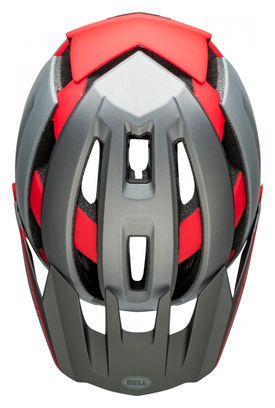 Casque avec Mentonnière Amovible Bell Super Air R Mips Gris Rouge