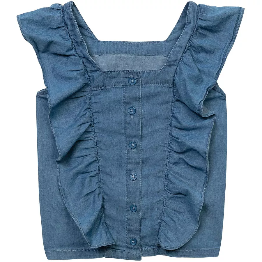 MINOTI T-Shirt und Shorts im Set Denim-Blau