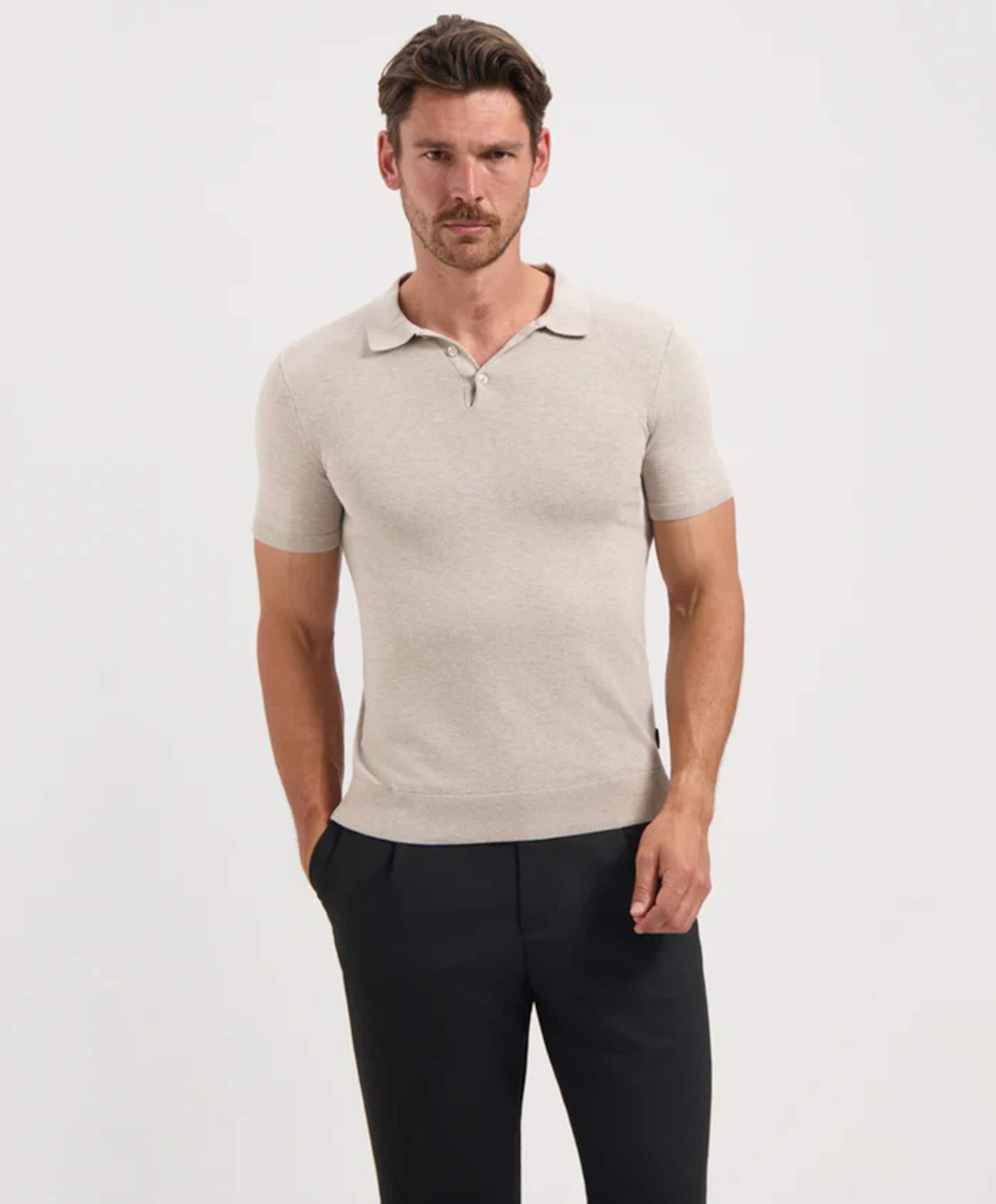 Saint Steve Heren polo beige