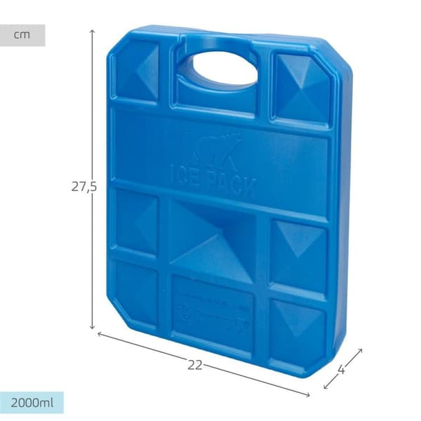Kaldoppsamler Aktive Blå 2 Kg 22 x 27,5 x 4 cm (6 enheter)