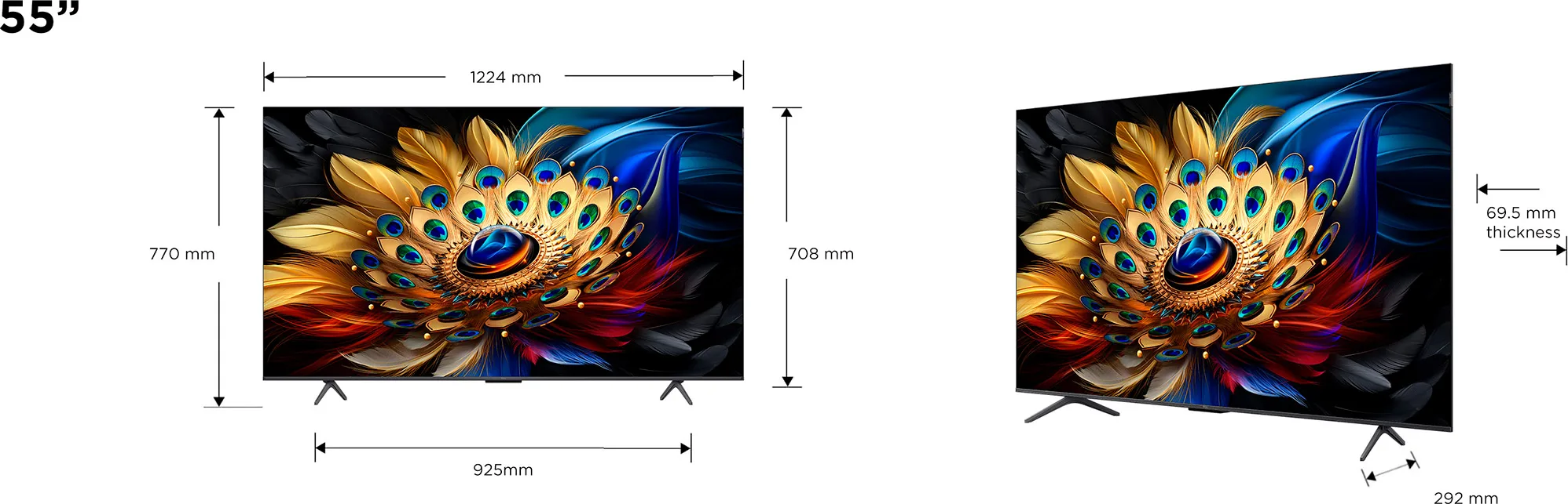 TCL 55QLED780 (TCL 55C655) TV QLED