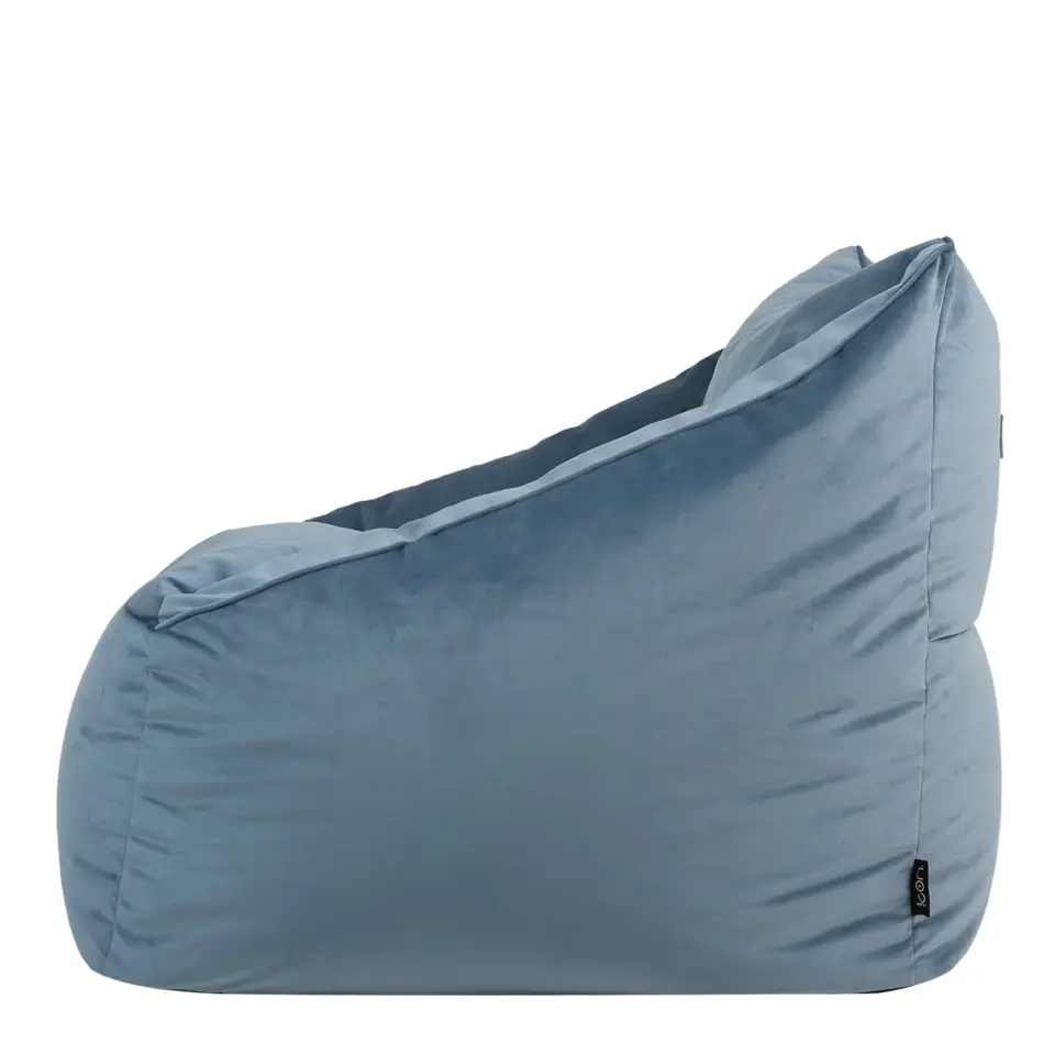 icon Zitzak en Poef Natalia - Fluwelen Zitzak - Blauw