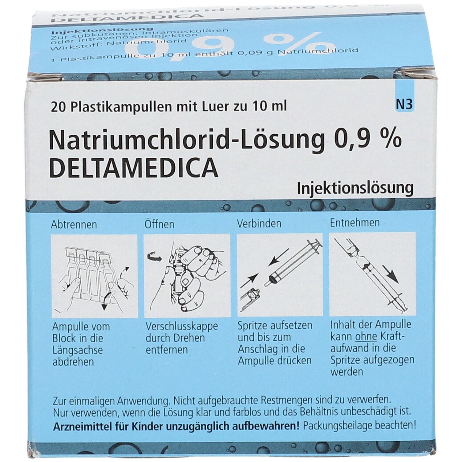 Isotonische Natriumchlorid-Lösung 0,9 % DELTAMEDICA