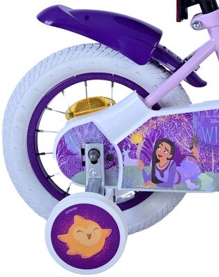 Disney Wish Sykkel 12 Tommer, Lilla