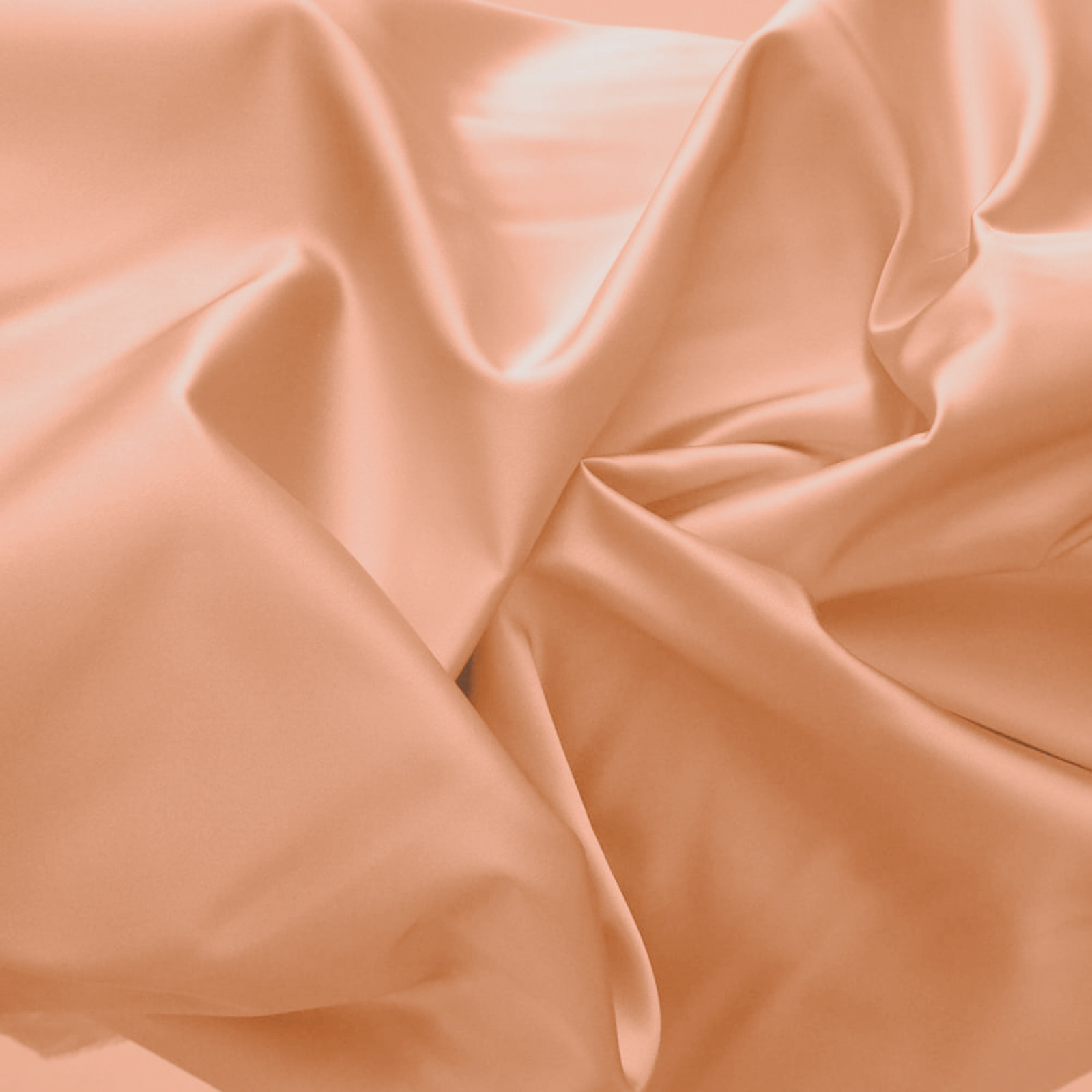 Bettwäsche Tencel Satin unifarben lachs 65x65 Kissen
