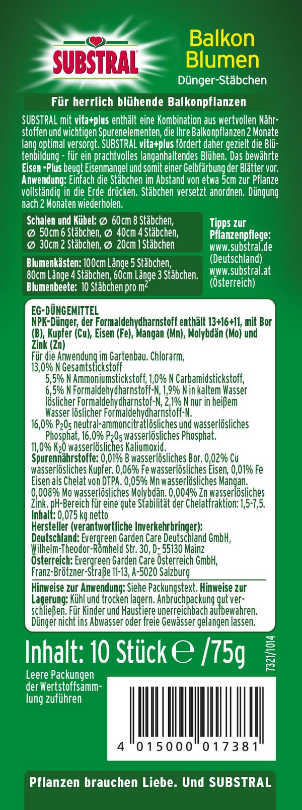 Substral® Dünger-Stäbchen für