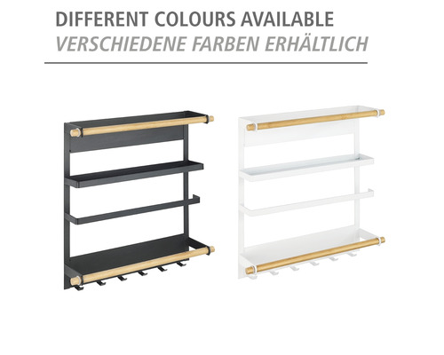 Magnetisch keukenplankje Wenko Magna zwart