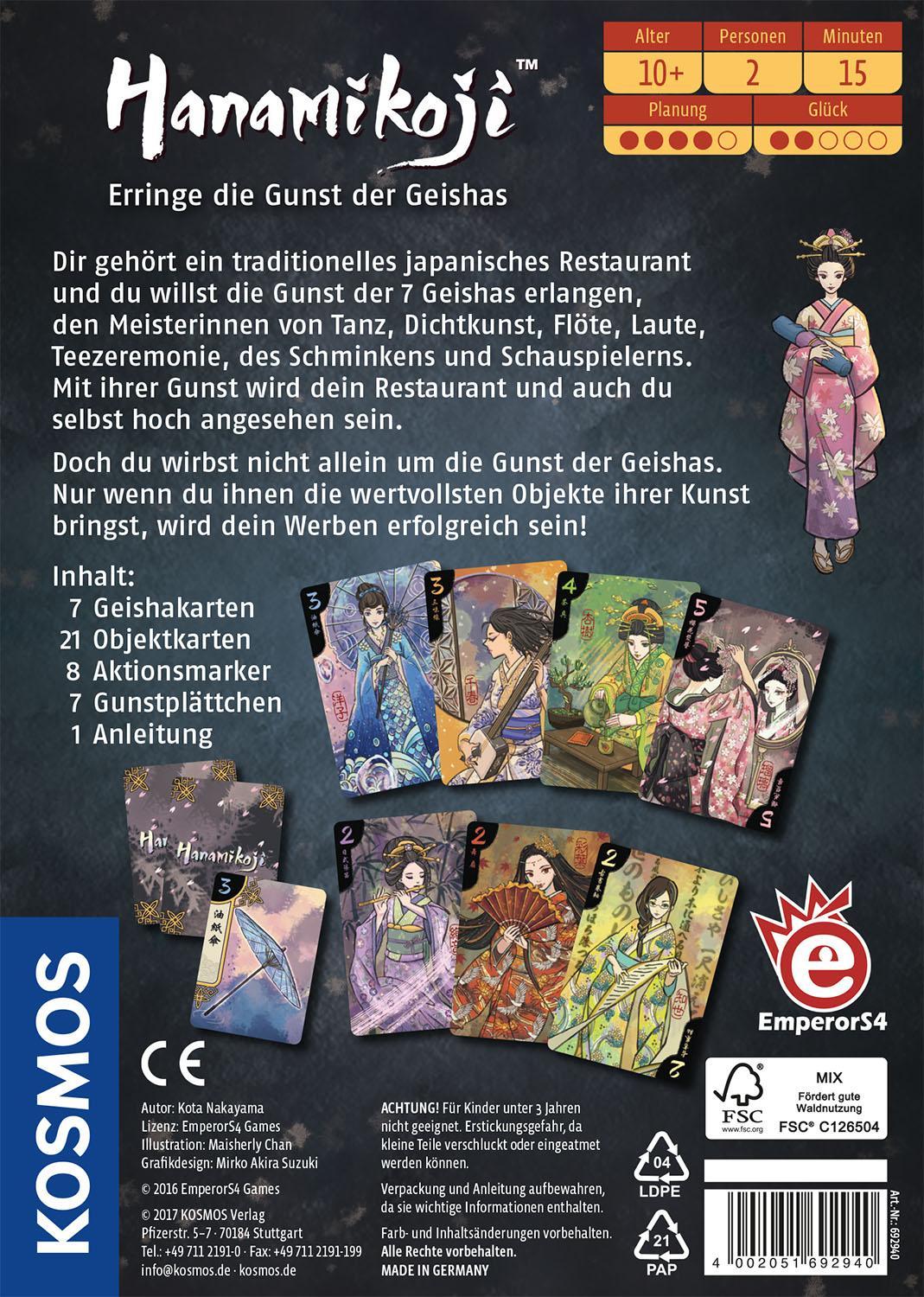 Hanamikoji - Erringe die Gunst der Geishas (Spiel)