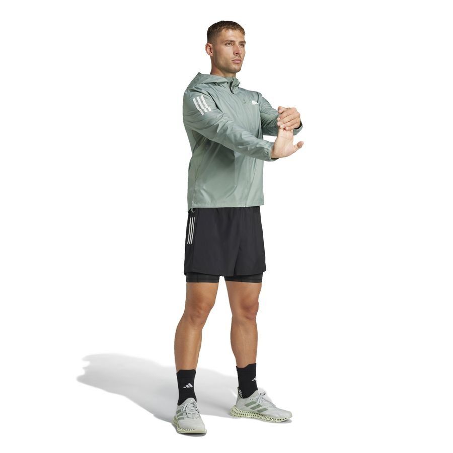 adidas Veste Running Own The Run - Silver Green/Blanc