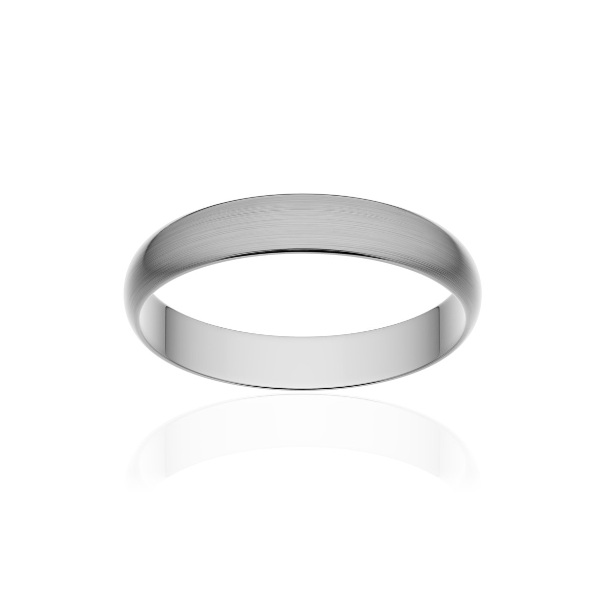 Alliance palladium 950 brossé ruban 3,5 mm