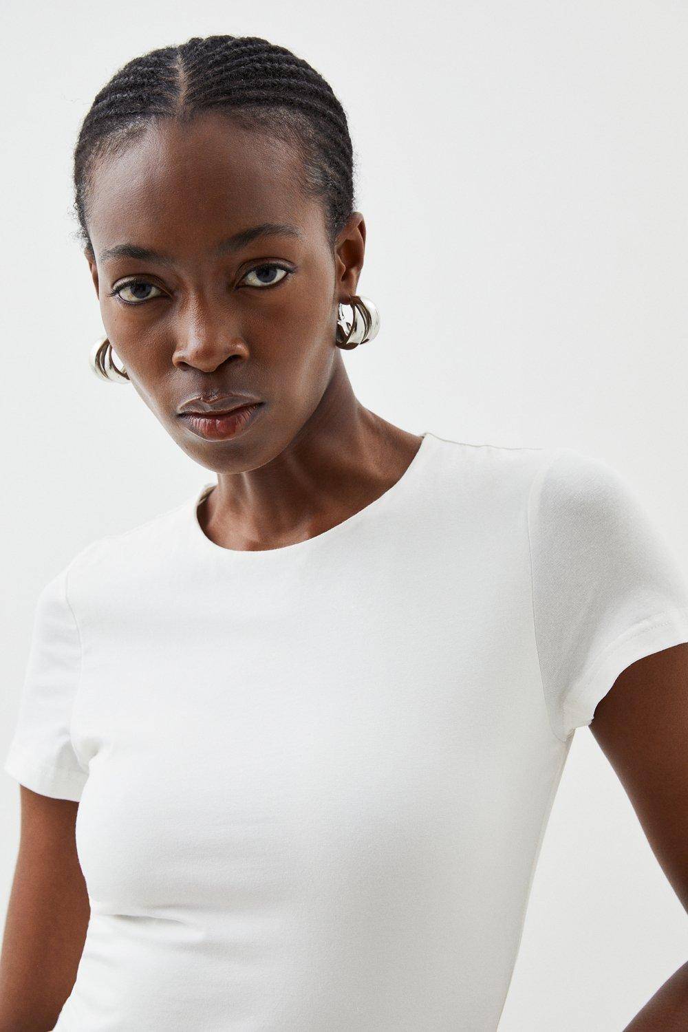 KarenMillen Stretch Cotton T-Shirt