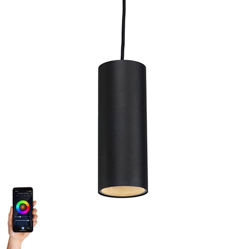 Smart hanglamp zwart incl. WiFi GU10 - Tubo