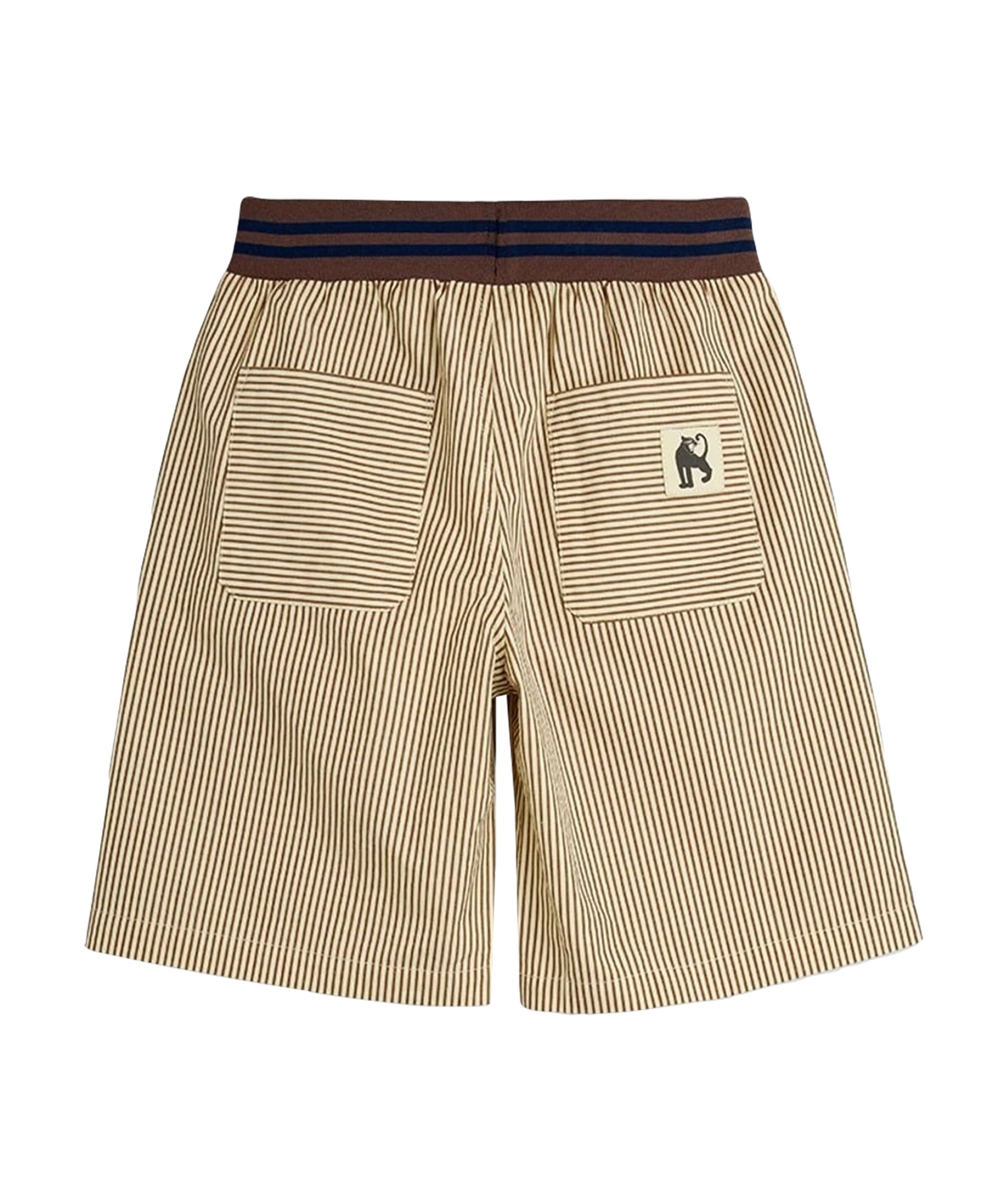 Mini Rodini Poplin woven jongens korte broek bruin