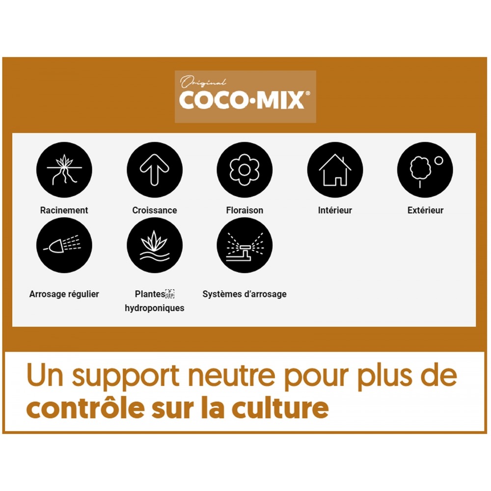 Substrat coco.mix en sac de 50 litres