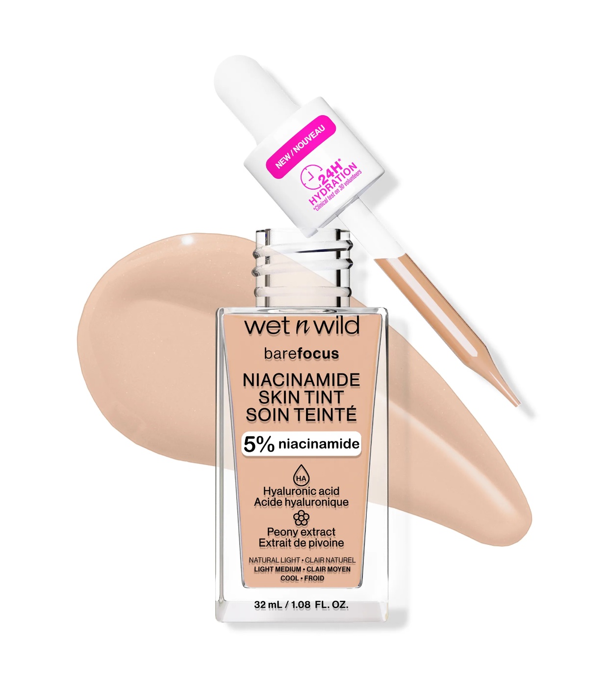 Wet N Wild - Base Bare Focus Niacinamide Skin Tint - Natural Light