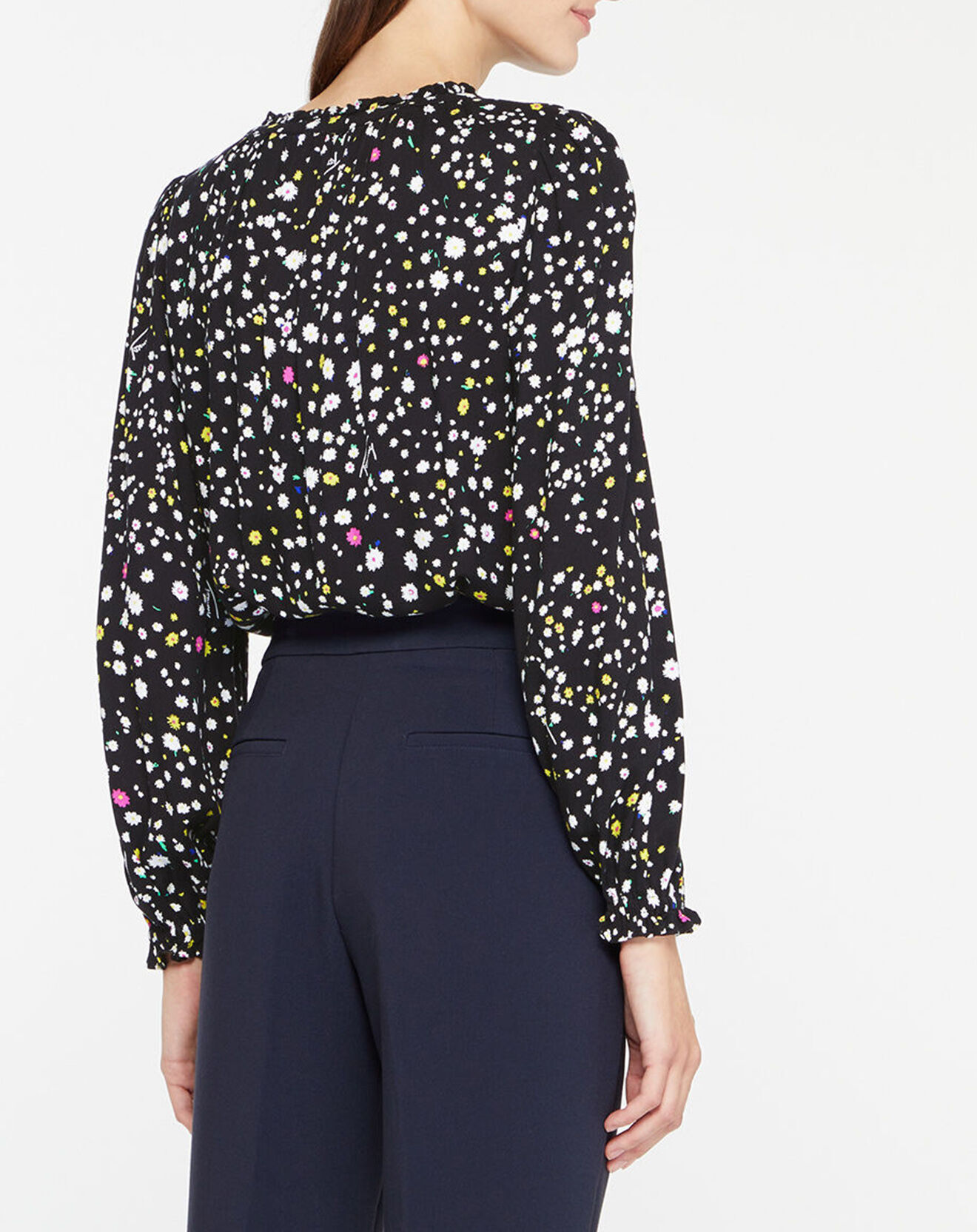 Tommy Jeans Blouse Fluide imprimée noir/multicolore