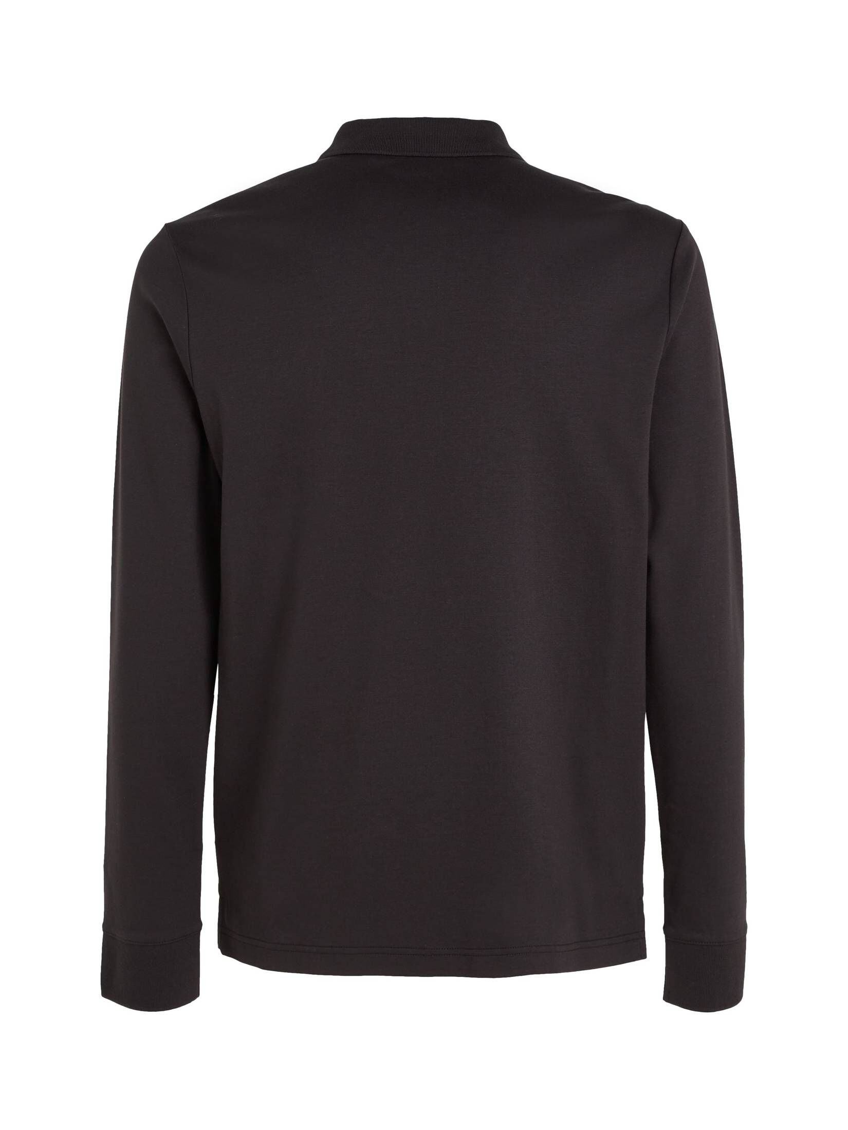 CALVIN KLEIN| Herren Langarmshirt SMOOTH COTTON SLIM LS POLO