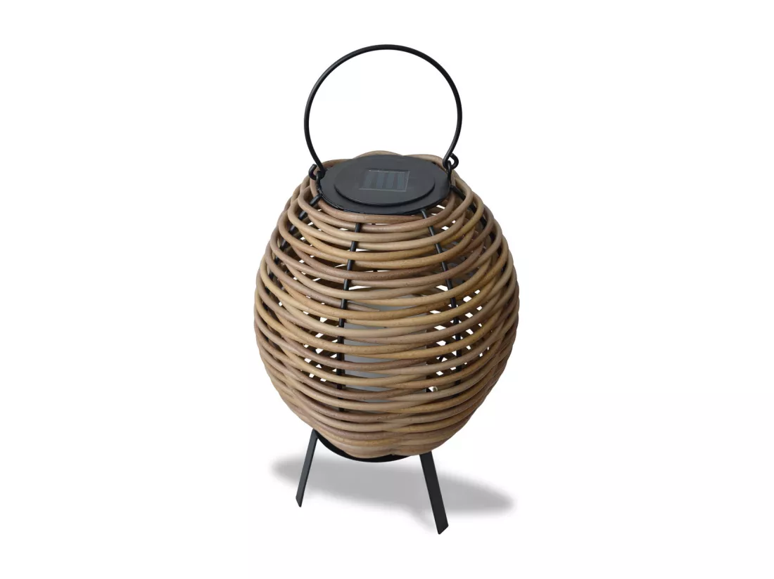 Lanterne solaire tressée Alicia h33cm - Orium