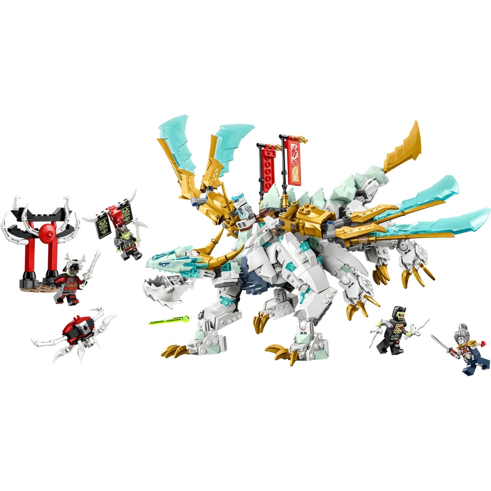 LEGO NINJAGO 71786 Zanes Eisdrache – Kreaturen-Bauset