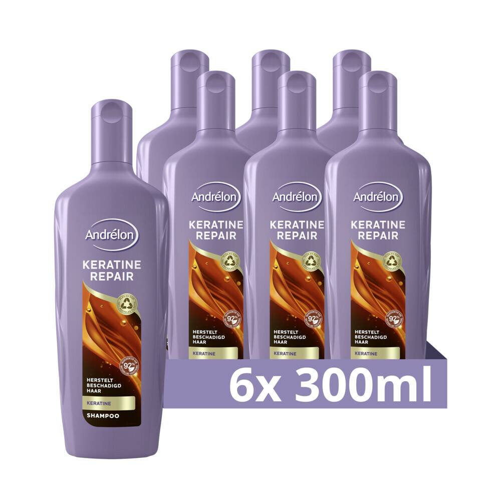 6x Andrelon Shampoo Keratine Repair300 ml
