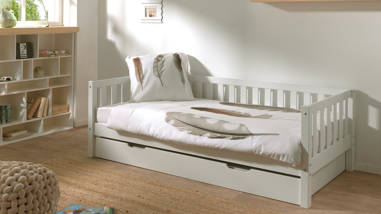 Kajuitbed Fritz met slaaplade white