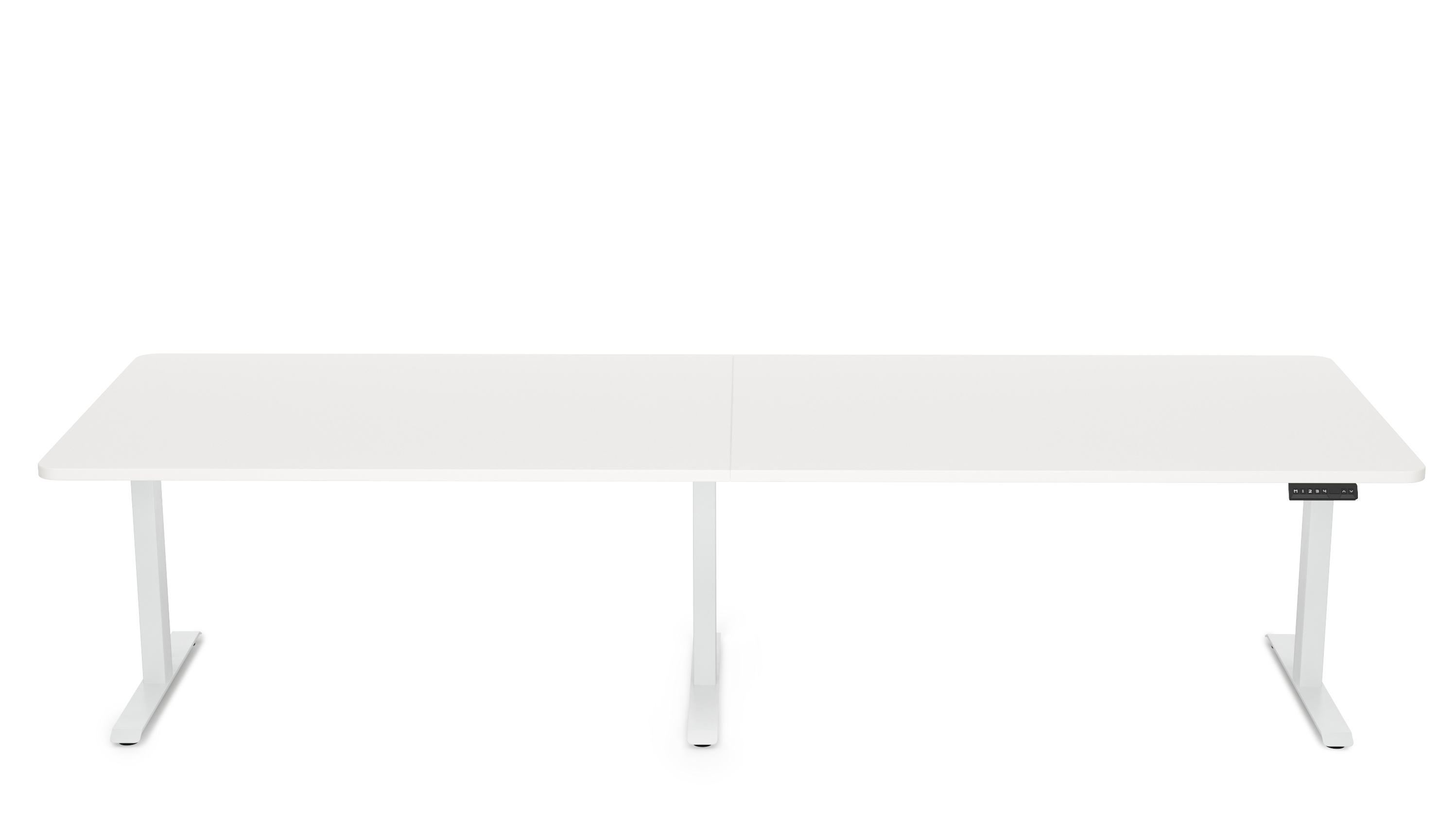 Konferenztisch elektrisch weiss 280 x 100 cm