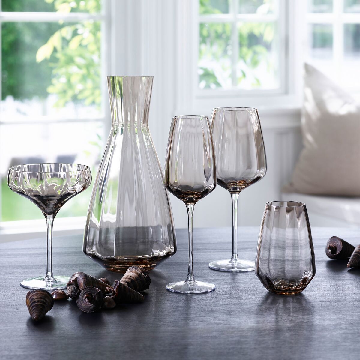 XO champagneglass 30 cl, topaz