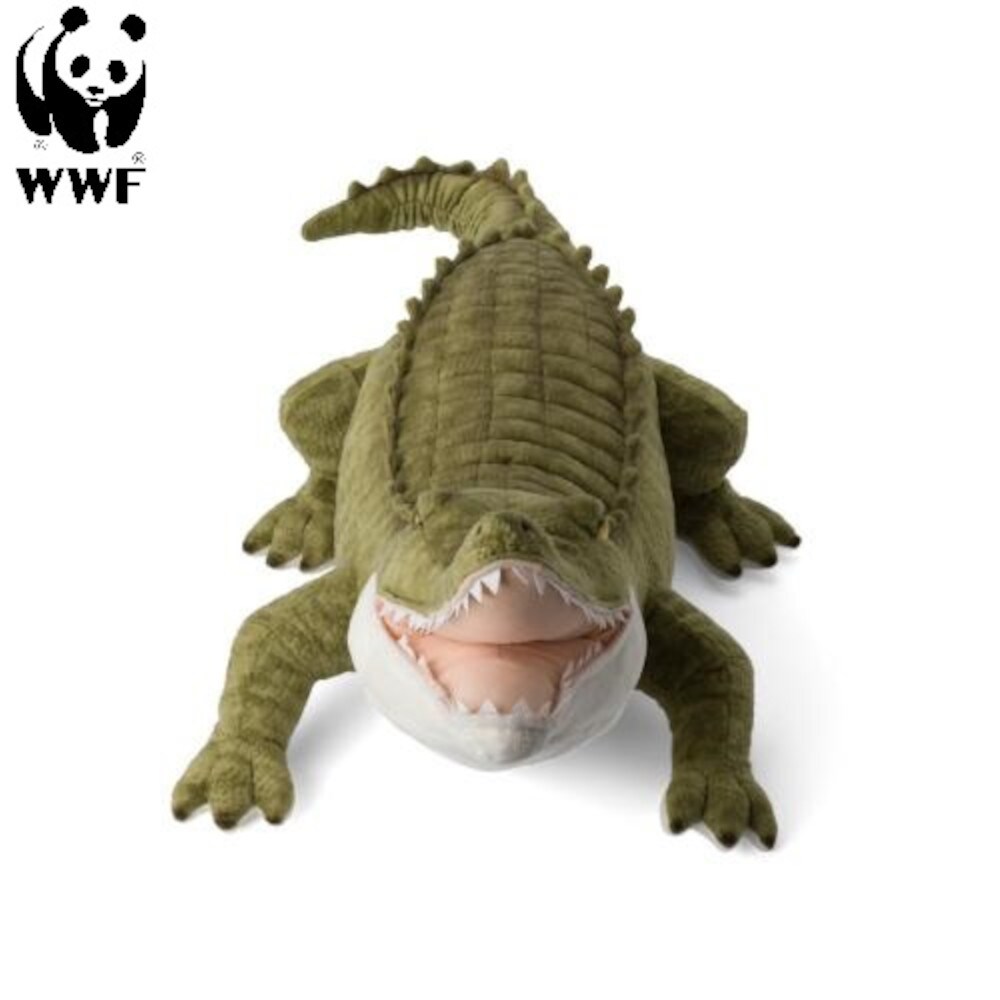 WWF Plüschtier Krokodil (58cm) lebensecht Kuscheltier Stofftier Plüschfigur