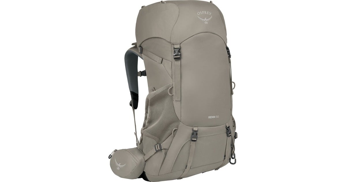 OspreyRenn 50 rugzak  (Lichtbruin, 50 Liter, One Size, Pediment Grey/Linen Tan)