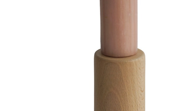 LEMON LILY Candleholder cone high - natural