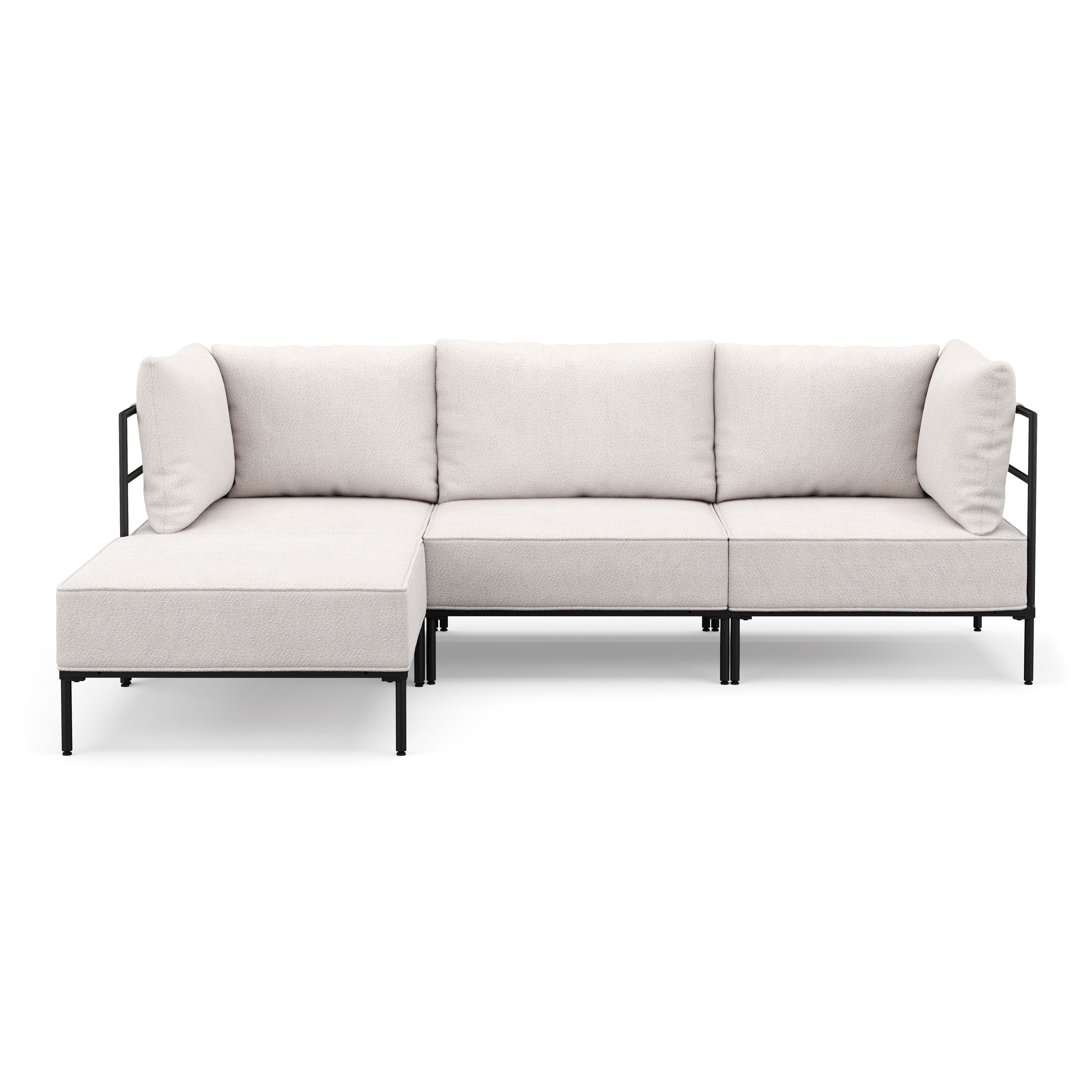 Ecksofa ETHAN 3-Sitzer creme