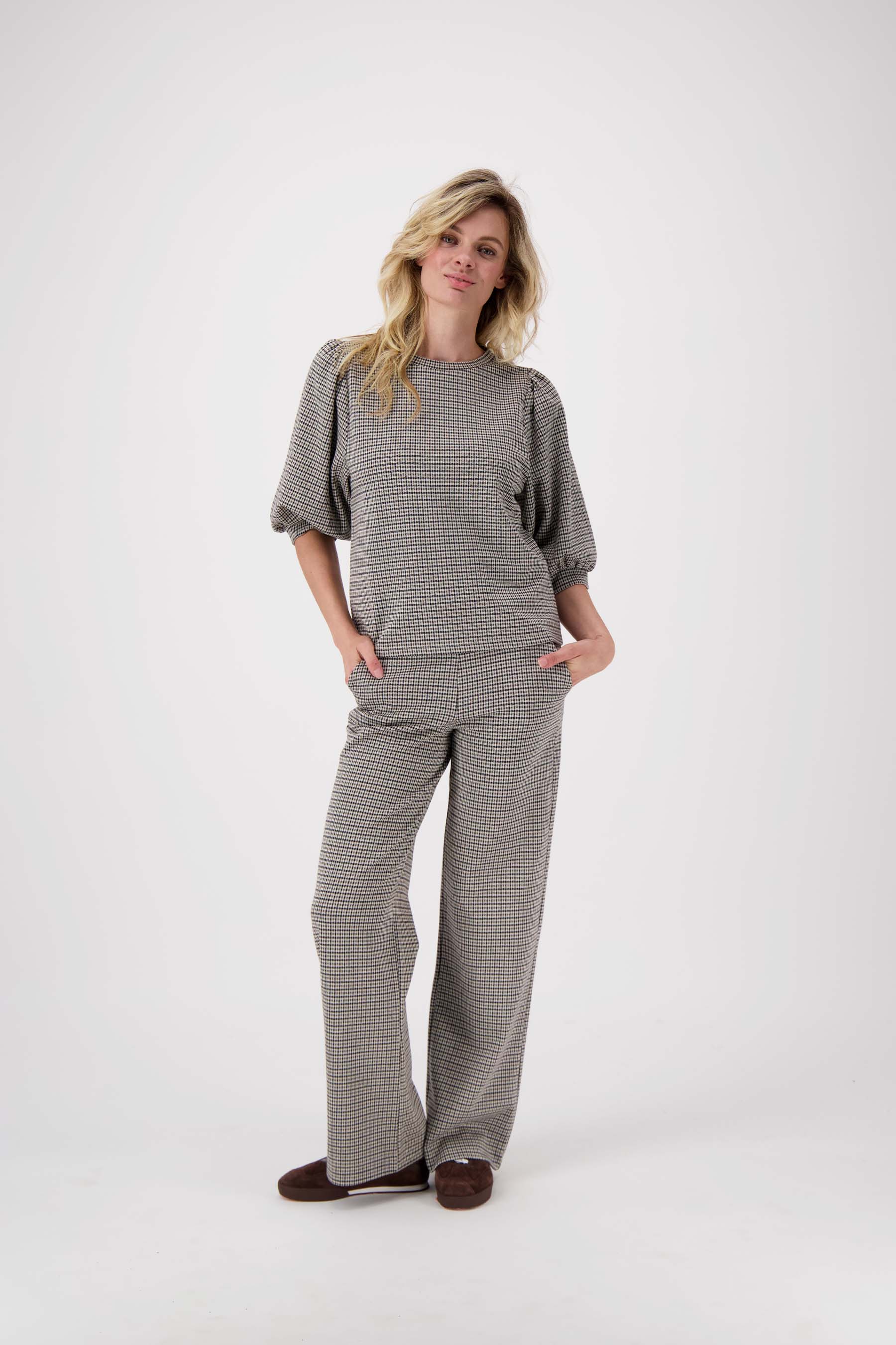 geruite lange broek