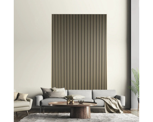 Akoestisch paneel, gerookt eikenfineer, 2400 x 572 x 19 mm
