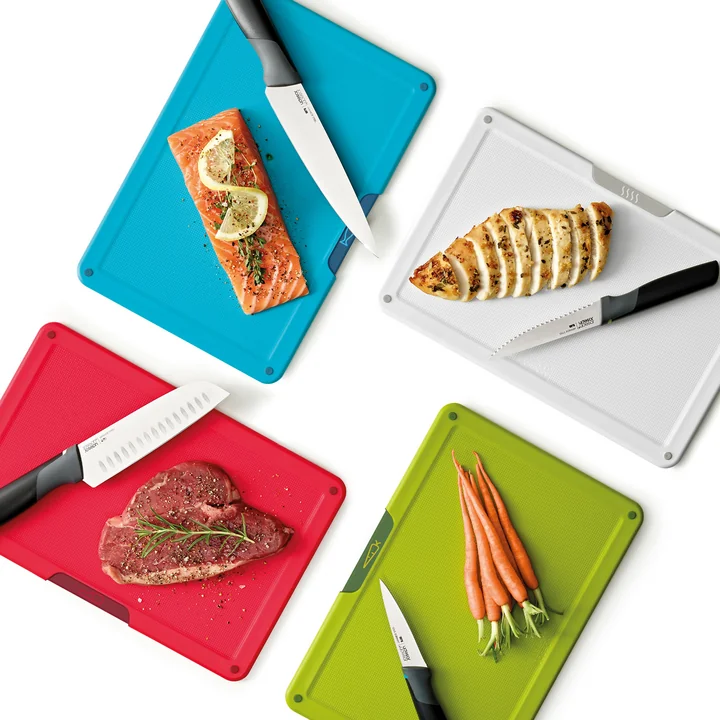 Joseph Joseph - Folio Icon Plus Messer- und Schneidebrett-Set, mehrfarbig (8-teilig)