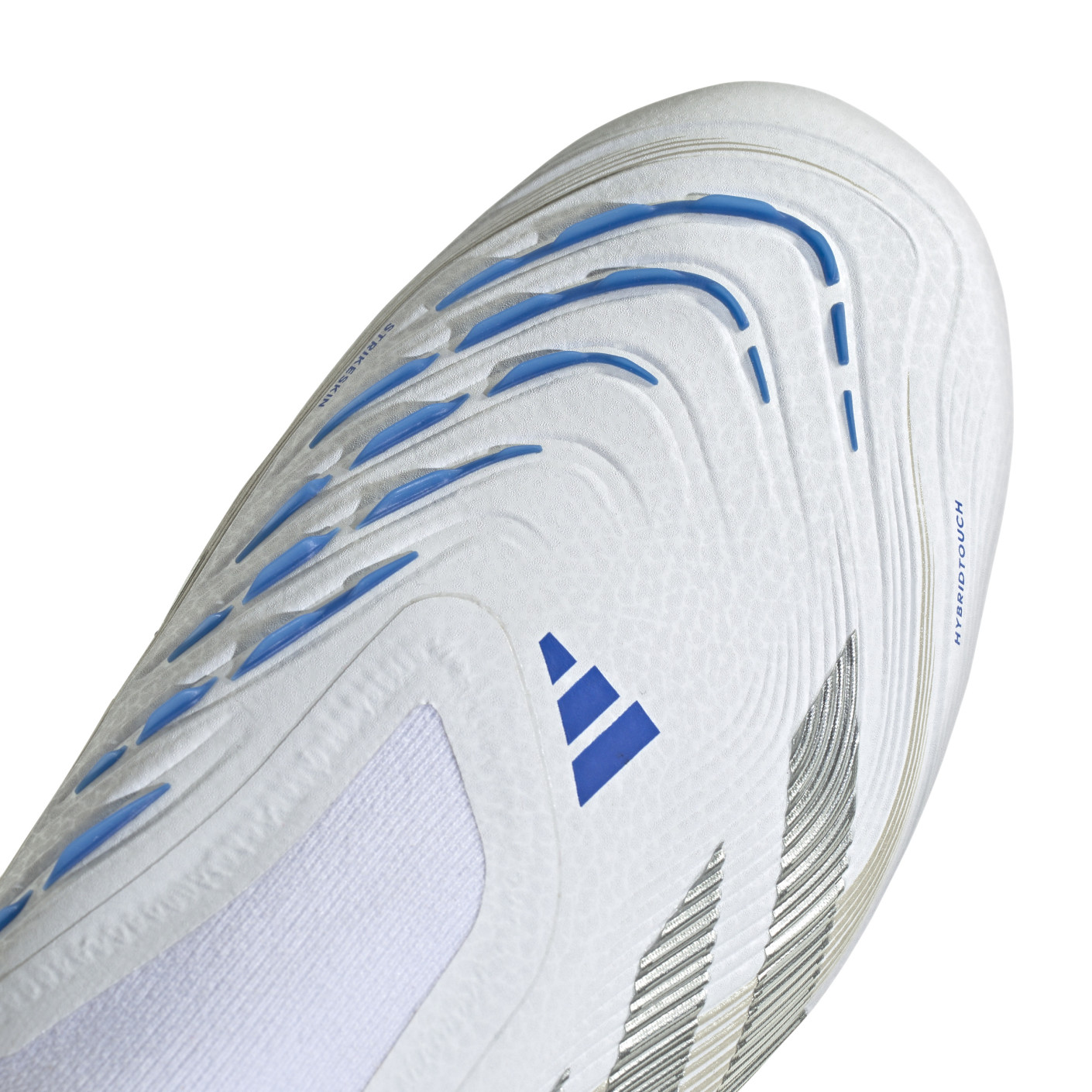 Adidas Predator Elite Veterloze Gras Voetbalschoenen (FG) Wit Zilver Blauw