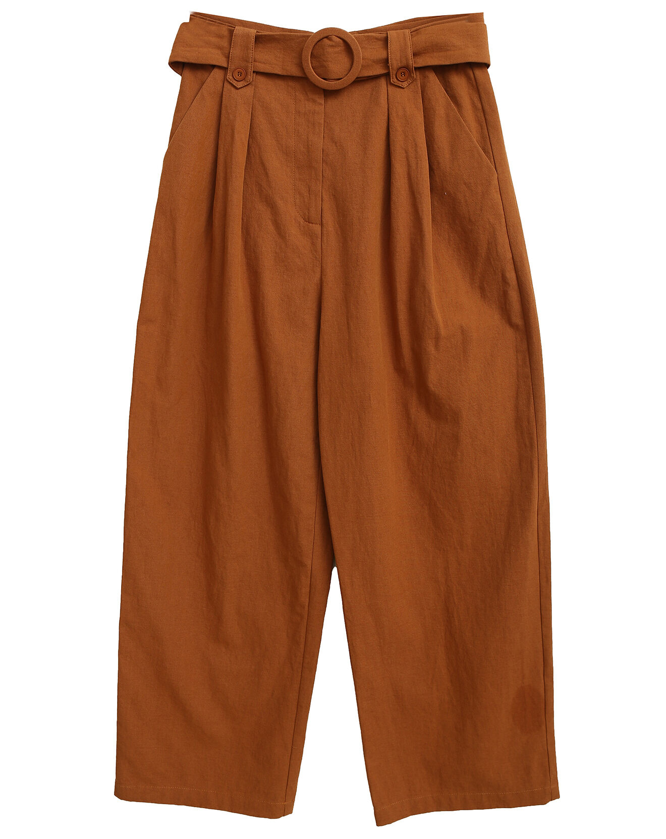 See u Soon Pantalon en Coton & Lin Jeanne brique