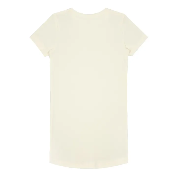 Gray Label Chemise de Nuit Basique Coton Bio | Blanc cassé