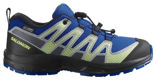 Chaussures Trail Salomon XA Pro V8 Waterproof Bleu/Vert Enfant
