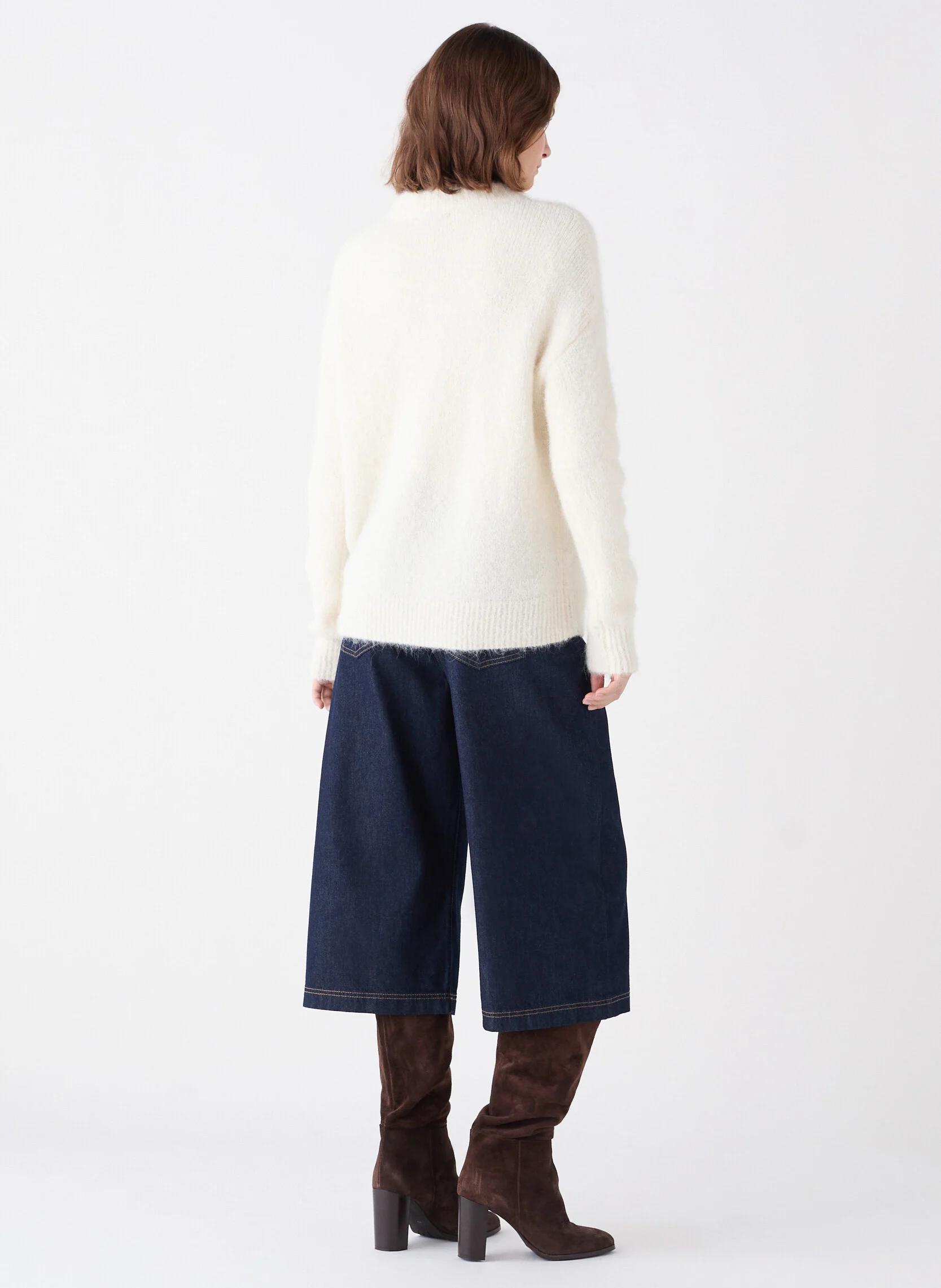 MGRACE2 - Pull oversize en maille | Blanc